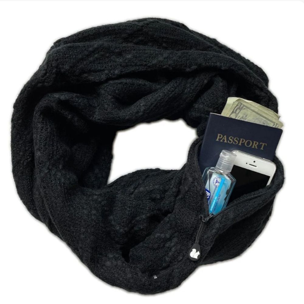 Sholdit Black Nordic Convertible Infinity Scarf